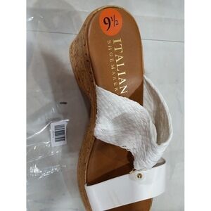 Italian Shoemakers Womens Lights Wedges Bealls Florida White Size; 9.5